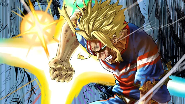 My Hero Academia: All Might 4K achtergrond