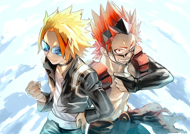 My Hero Academia - Denki Kaminari și Eijiro Kirishima 4K imagine de fundal