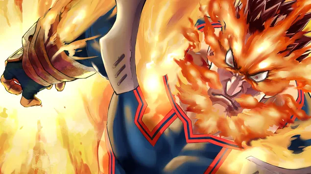 My Hero Academia: Enji Todoroki 4K achtergrond