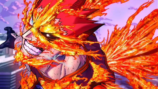 My Hero Academia - 'Enji Todoroki' 4K achtergrond