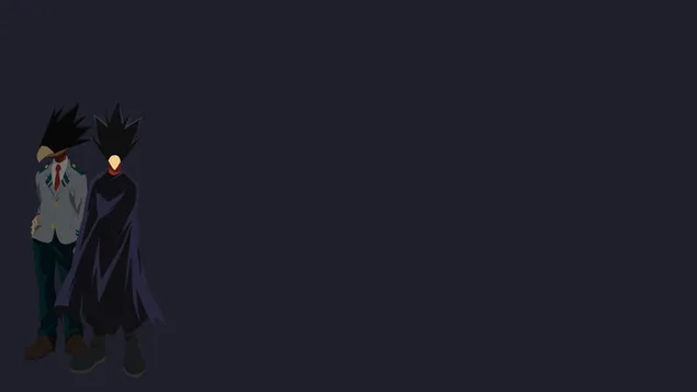 Taustpilt My Hero Academia – Fumigege Tokoyami (minimalistlik) 2K