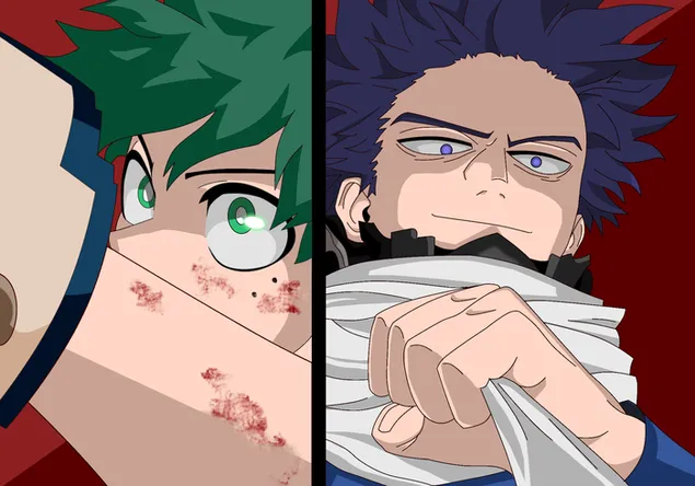 Ταπετσαρία My Hero Academia - Izuku Midoriya & Hitoshi Shinso Collab HD