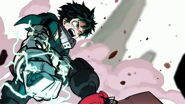 My Hero Academia - Izuku Midoriya Quirk 4K papel de parede