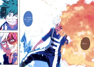 My Hero Academia - Izuku Midoriya & Shoto Todoroki Origin HD wallpaper