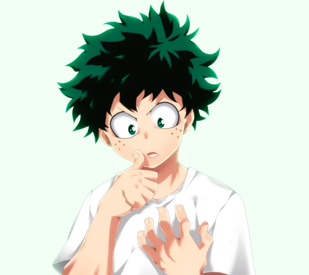 My Hero Academia - Izuku Midoriya Thinking HD טפט