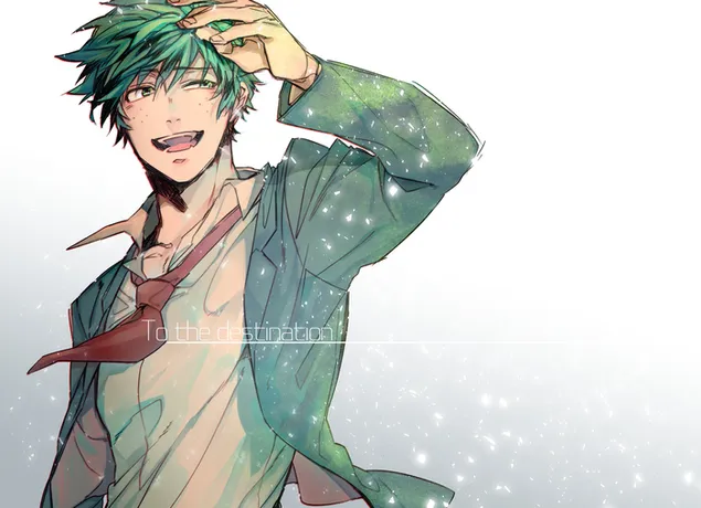 My Hero Academia – Izuku Midoriya (To the Destination) 2K háttérkép