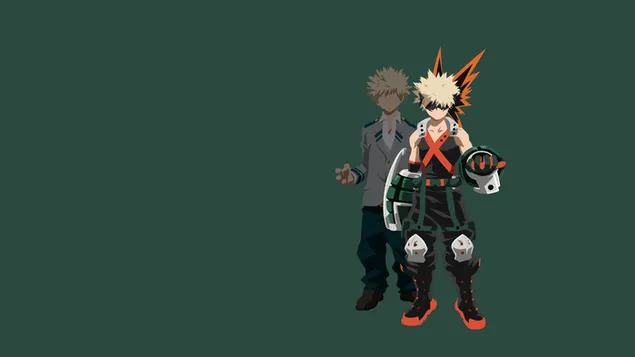 My Hero Academia - Katsuki Bakugo (Minimalistički) 2K pozadina
