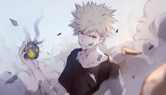 Ми Херо Ацадемиа - Катсуки Бакуго Куирк: Експлозија HD позадина