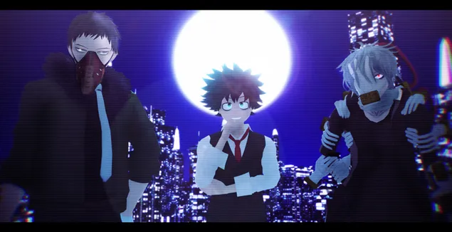 My Hero Academia - ליגת הנבלים, איזוקו מידוריה, קאי צ'יסקי, טומורה שיגאראקי 2K טפט