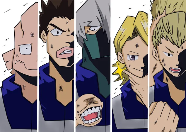 我的英雄學院、Mashirao、Yuga、Koji、Rikido、Mezo 2K 壁紙