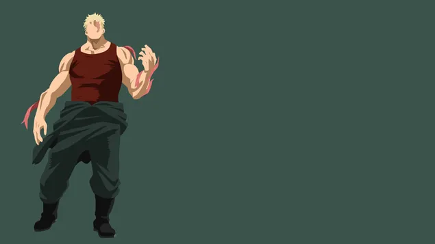 Hình nền My Hero Academia - Muscular (Minimalist) 2K