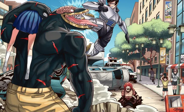 My Hero Academia - Ataque Nomu 2K papel de parede