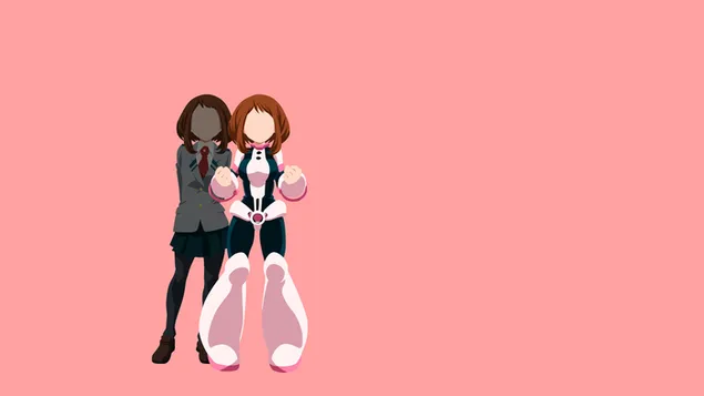 My Hero Academia - Ochaco Uraraka (Minimalist) 2K wallpaper