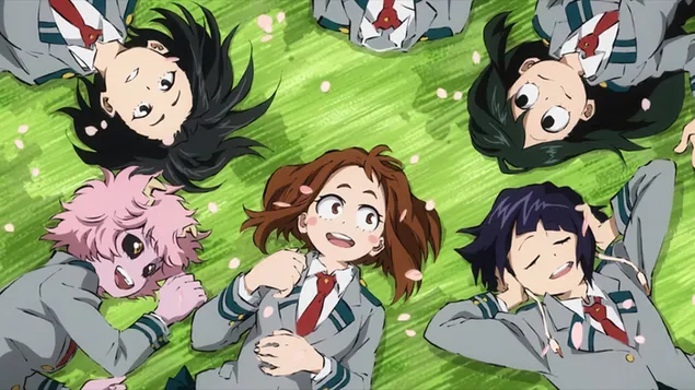 My Hero Academia - Ochaco Uraraka，Tsuyu Asui，Kyoka Jiro，Mina Ashido，Momo Yaoyorozu，Toru Hagakure HD 壁纸