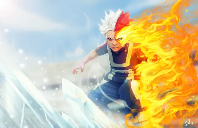 僕のヒーローアカデミア - 轟焦凍,Fire & Ice
