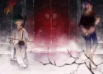 My Hero Academia - Shoto Todoroki & Izuku Midoriya 2K ozadje