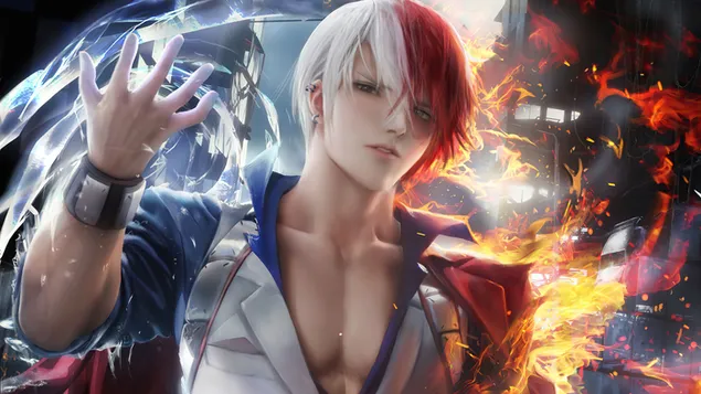 Hình nền My Hero Academia - Shoto Todoroki (Realistic) 4K