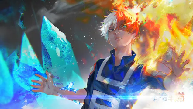 My Hero Academia : Shoto Todoroki 4K kertas dinding