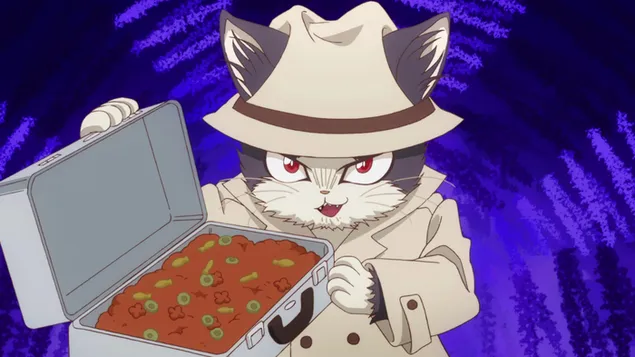 Moj sostanovalec je mačka - detektiv Haru HD ozadje