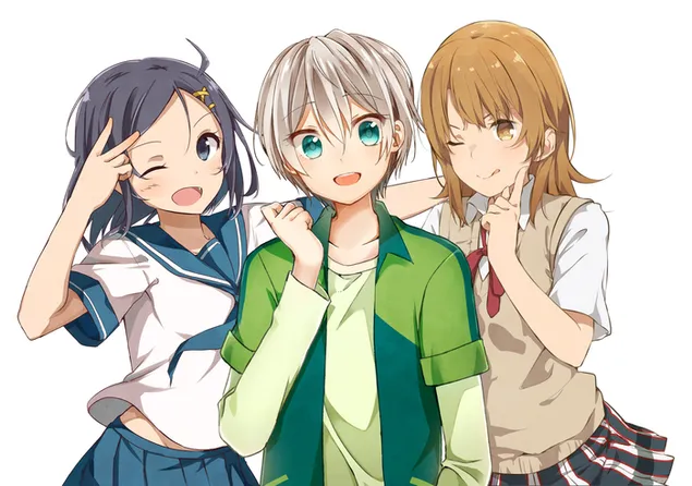 הקומדיה הרומנטית של הנעורים שלי שגויה, כפי שציפיתי - קומאצ'י, טוטסוקה ואישיקי 2K טפט