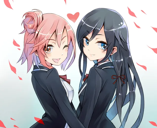 My Youth โรแมนติกคอมเมดี้ผิดคาด : Yui Yuigahama & Yukino Yukinoshita 2K วอลเปเปอร์