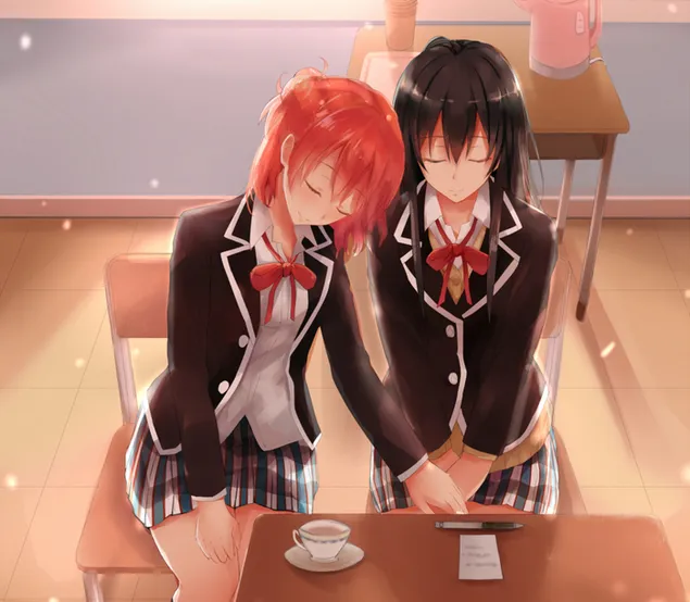 Tapeta Moje romantická komedie z mládí je špatná, jak jsem očekával | Yui Yuigahama a Yukino Yukinoshita HD