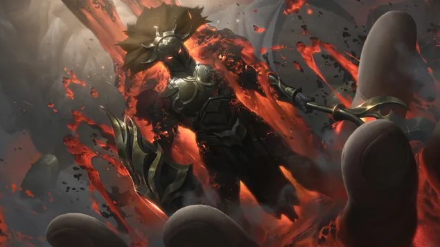 Шпалери Myrmidon 'Pantheon' Rework Splash Art - League of Legends (LOL) 8K