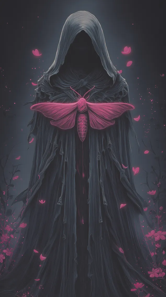 zahadna postava v plasti drziaca jasne ziariacu molu na tmavom pozadi stiahnut