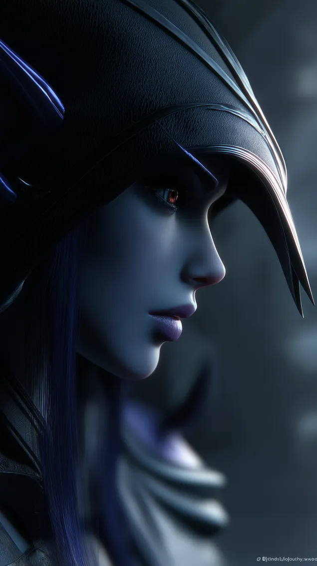 Taustpilt Salapärane võlur säravate silmade ja kuningliku peakattega HD