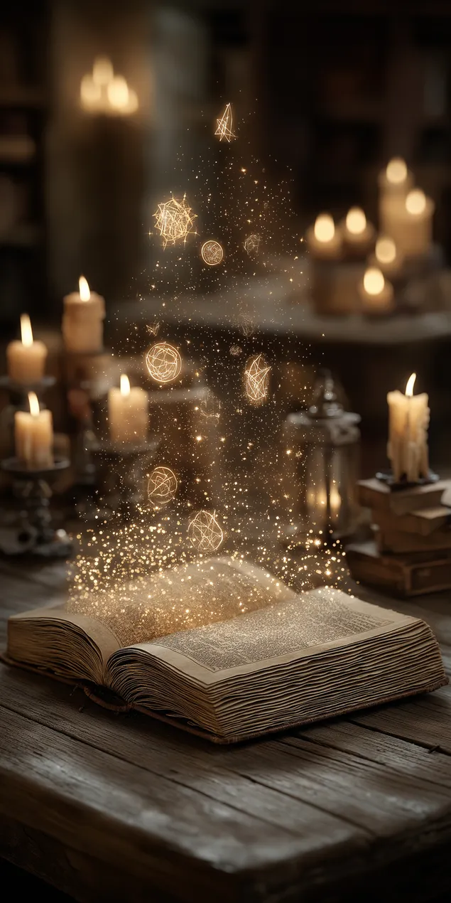 leabhar geasa misteireach ag pleascadh le fuinneamh draiochtuil orga ioslodail