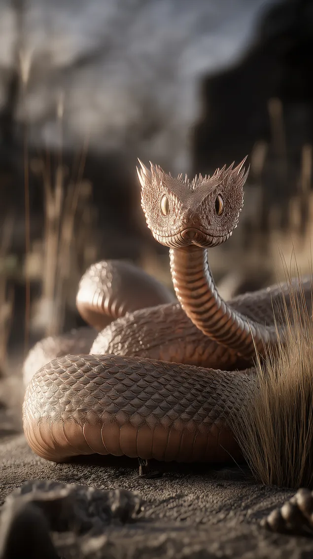 mistieke woestynslang met draakagtige kenmerke aflaai