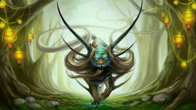 efsanevi kaplan 2K duvar kağıdı