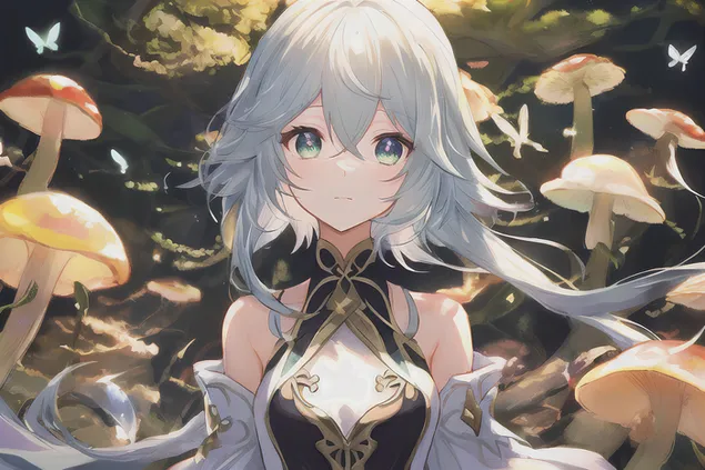 Taustakuva Nahida kauniit vihreät silmät | Ganshinin vaikutus 4K