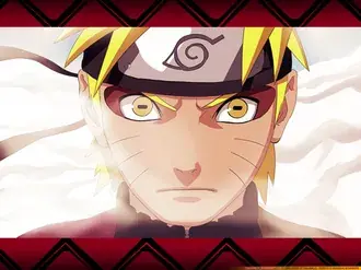 Naruto anime in wijze modus in mist naruto Shippuden 2K achtergrond