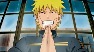 Naruto összekulcsolta a kezét, és megszorította magát 4K háttérkép