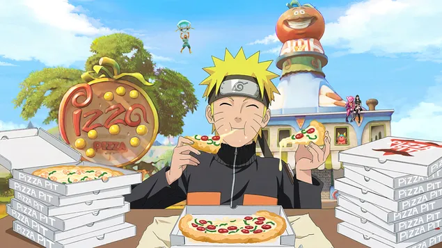 Naruto Eating Pizza Fortnite download