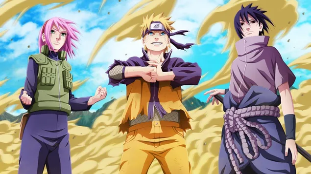 Naruto & his friends ready to fight HD wallpaper download