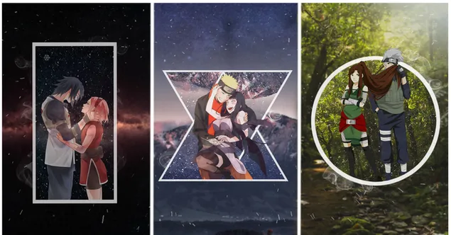 Наруто и его друзья с любовью 2K обои