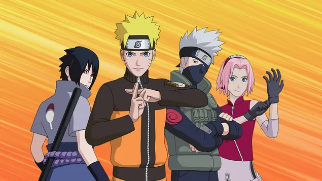 Naruto: Kakashi Hatake, Sasuke Uchiha, Sakura Haruno, Naruto Uzumaki