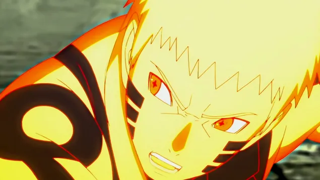 Naruto se ve enojado y nervioso