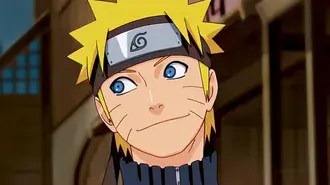 Naruto mira hacia abajo con desdén 4K fondo de pantalla