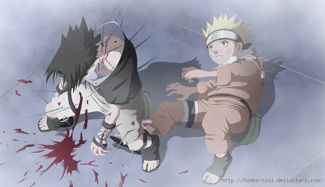 Naruto - Naruto Uzumaki, Sasuke Uchiha, Proteger