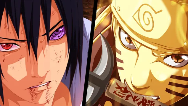 Naruto Shippuden - Naruto Uzumaki, Sasuke Uchiha
