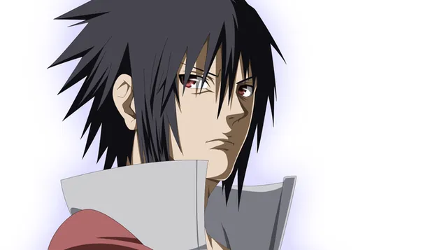 Naruto Shippuden - Sasuke Uchiha Akatsuki 4K fondo de pantalla