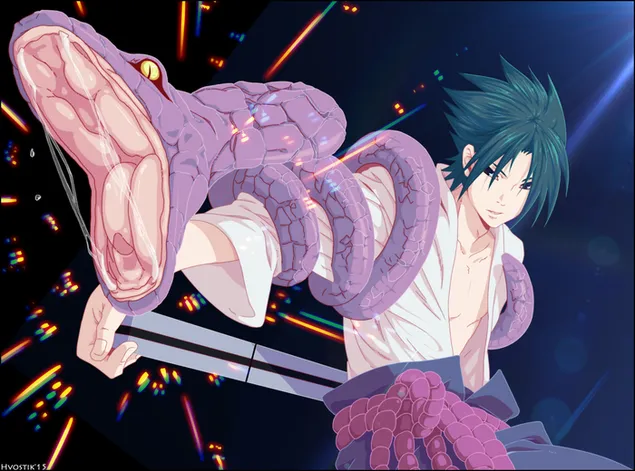 Naruto Shippuden - Sasuke Uchiha, Orochimaru Snake HD bakgrunn