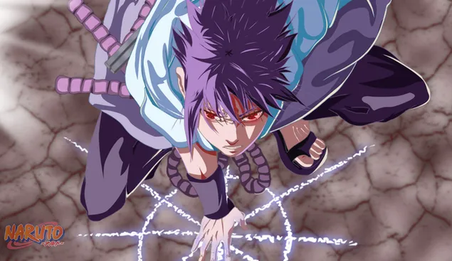 Naruto Shippuden - Sasuke Uchiha, Jutsu megidézése HD háttérkép