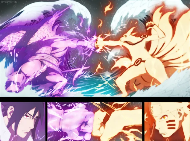 Naruto Shippuden - Susanoo,Kurama,Sasuke Uchiha,Naruto Uzumaki HD duvar kağıdı