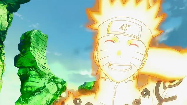 Naruto sonríe divertido