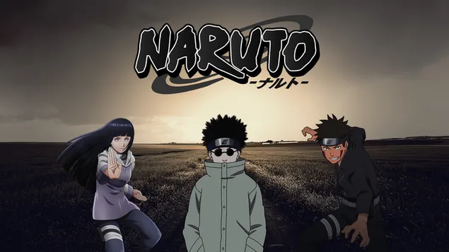 Naruto Team 8 solnedgång HD bakgrund