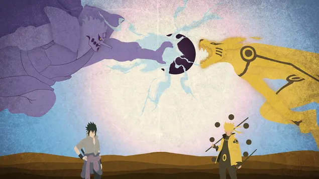 火影忍者VS佐助 4K 壁紙